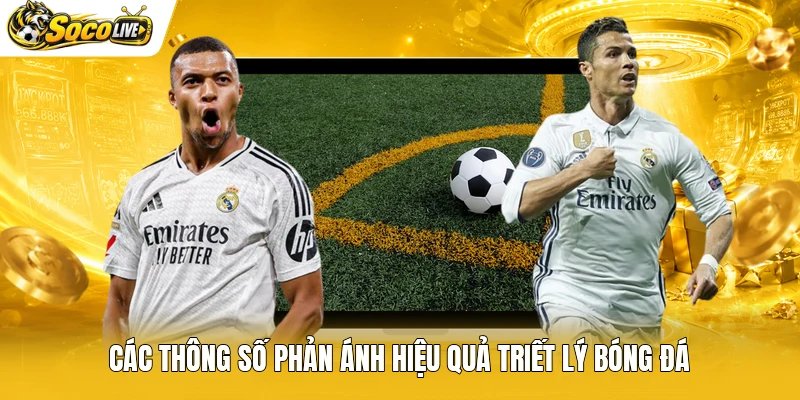 Các thông số phản ánh hiệu quả triết lý bóng đá