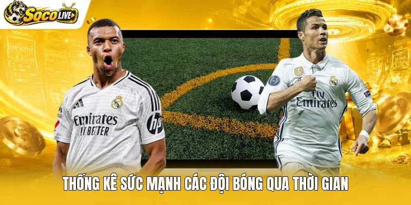 Thống kê sức mạnh các đội bóng qua thời gian